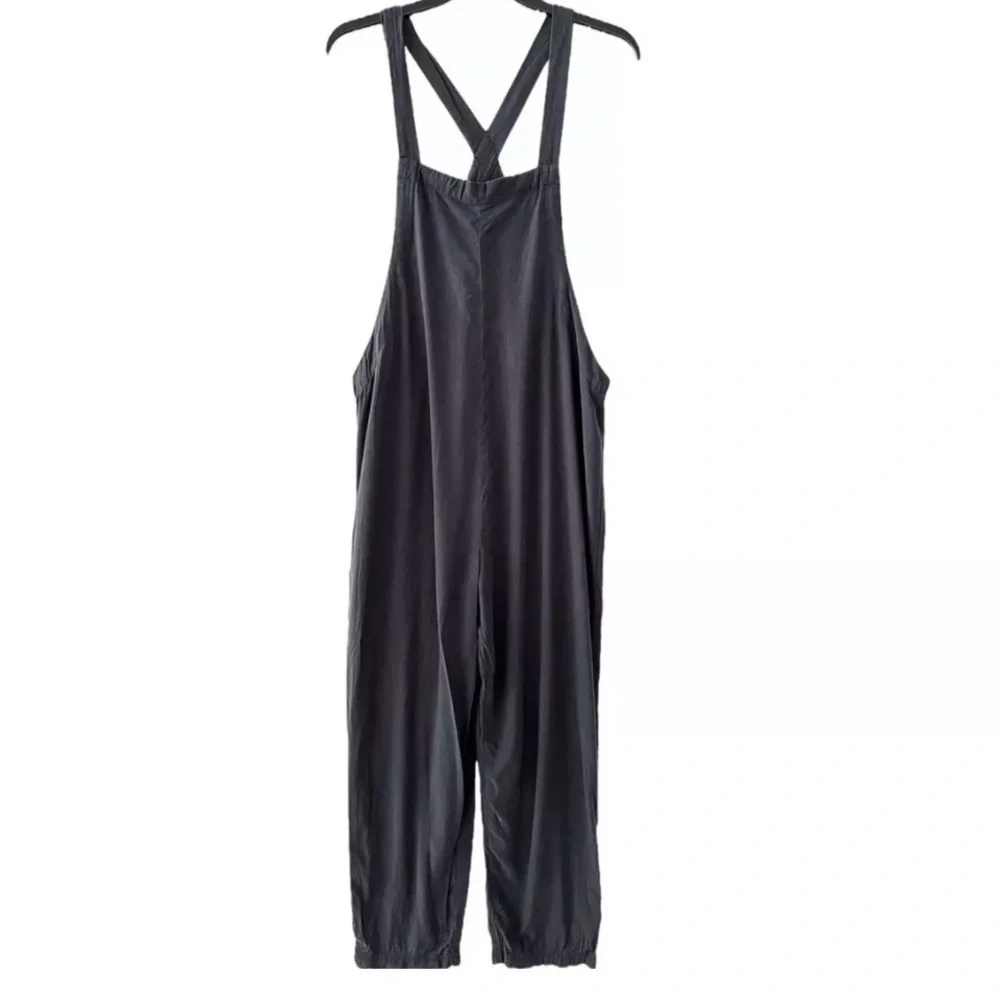 Urban Outfitters Dark Gray Tania Slouchy Overalls Jumpsuit Romper Hot Shot Sz XS - Picture 7 of 11